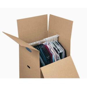 Wardrobe Box (24"x21"x47") includes 1 hanging bar